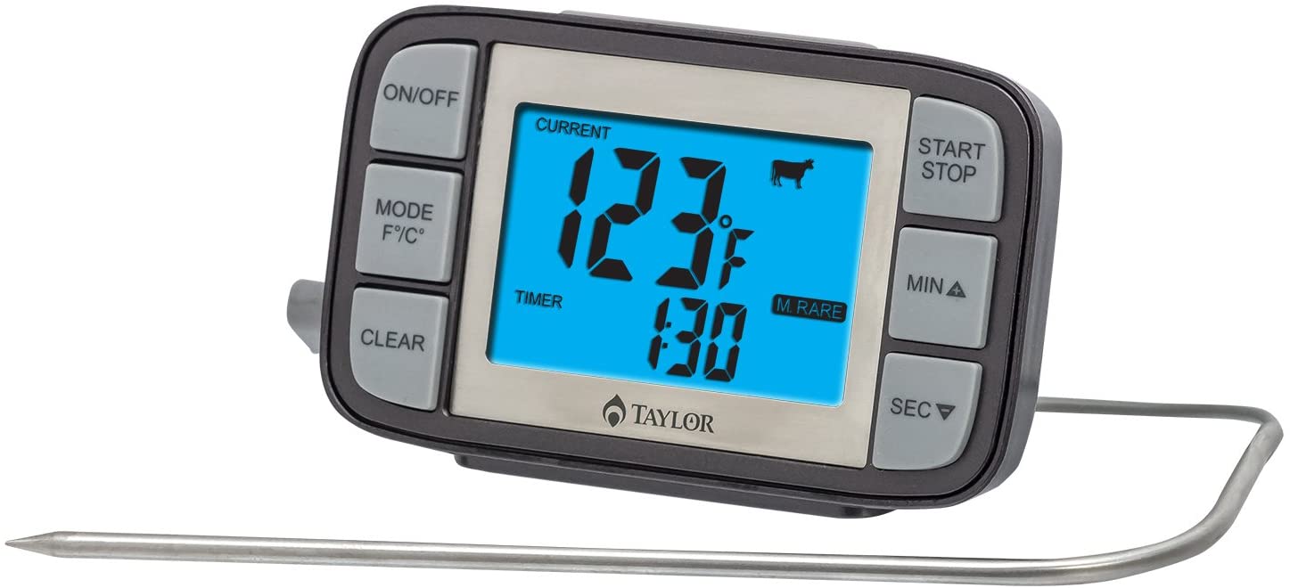 204376 - Taylor, Grillworks, Digital Grill Thermometer, / ดิจิตัลเทอร์โมมิเตอร์เทเลอร์รุ่นกริลล์เวอร์ค