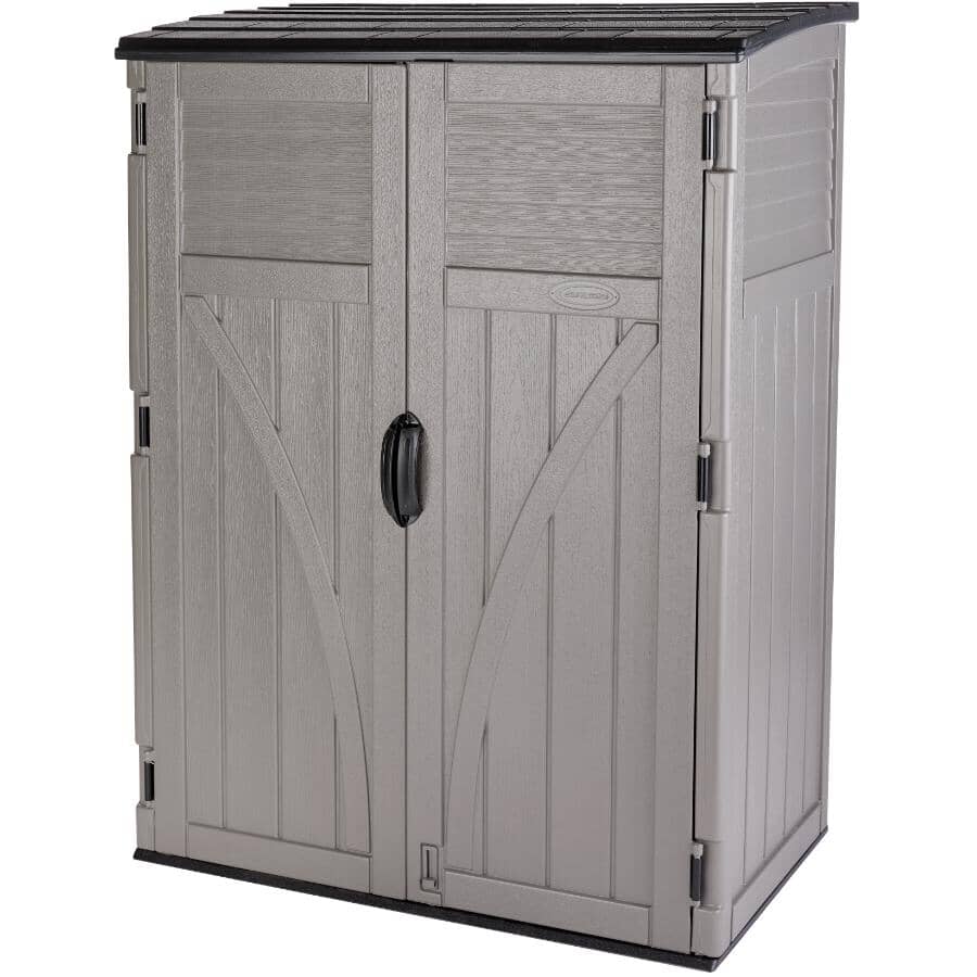 Suncast, 54 CUFT, Gray, Vertical Shed
