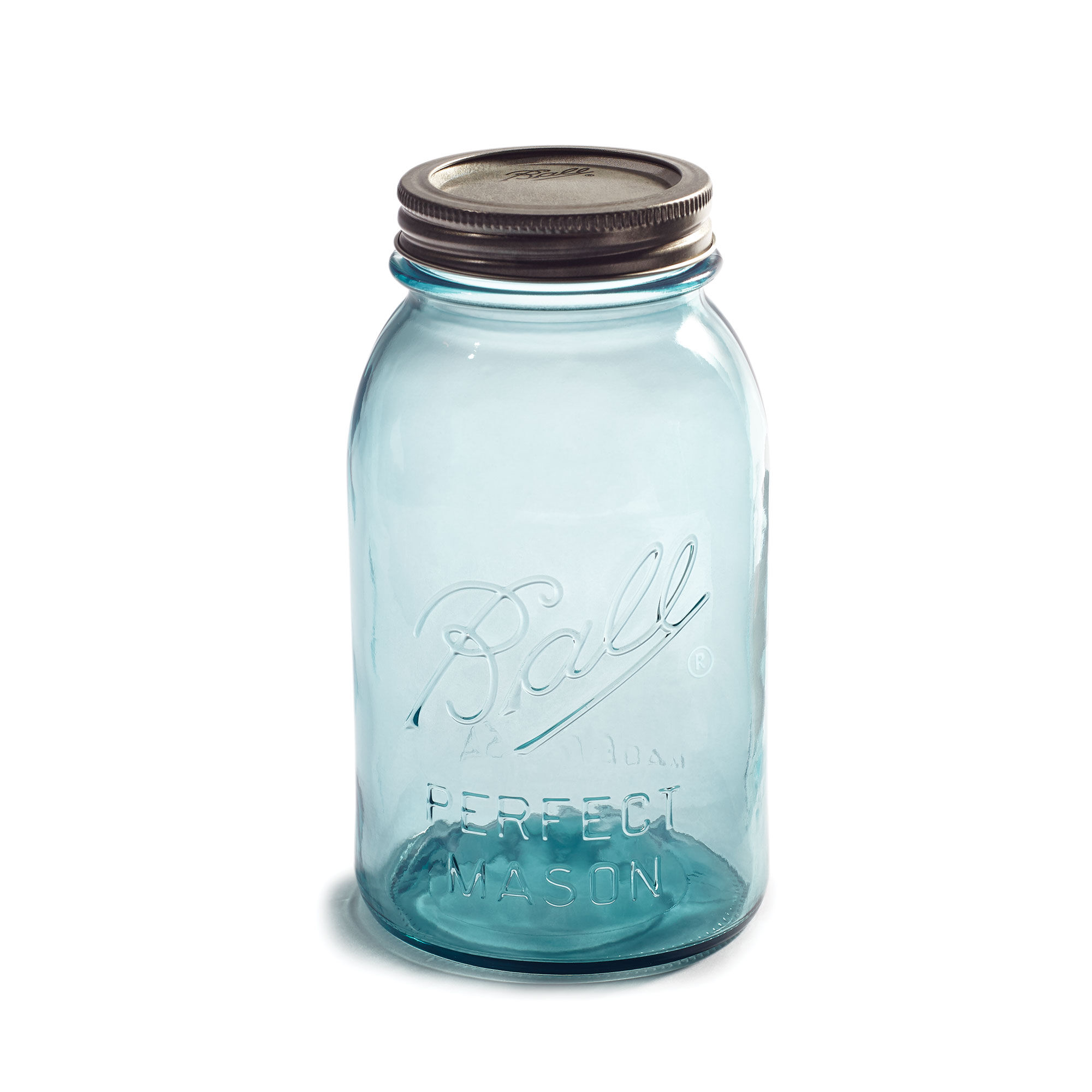 69055 - Ball, 32oz. Aqua Canning Jars R/M / ขวดโหลแก้วบอลล์ปากแคบรุ่นอควาวินเทจสีฟ้า32ออนซ์