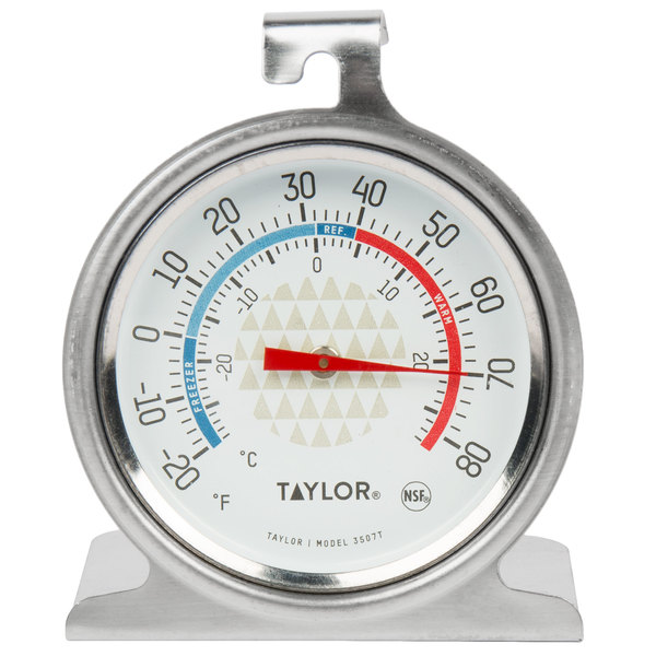 502213, Taylor, TruTemp, Freezer/Refrigerator Thermometer, เทอร์โมมิเตอร์ตู้เย็น ช่องแช่แข็งเทเลอร์กลมรุ่นทรูเทมป์