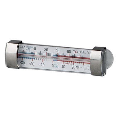 270140, Taylor, Freezer/Refrigerator Freezing Guide Thermometer, เทอร์โมมิเตอร์ตู้เย็น ช่องแช่แข็งสแตนเลสเทเลอร์