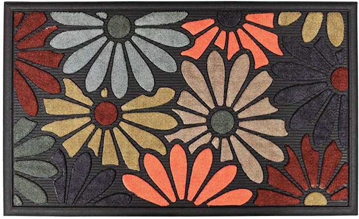 Artisan, 18"x30", Field Of Flowers Door Mat