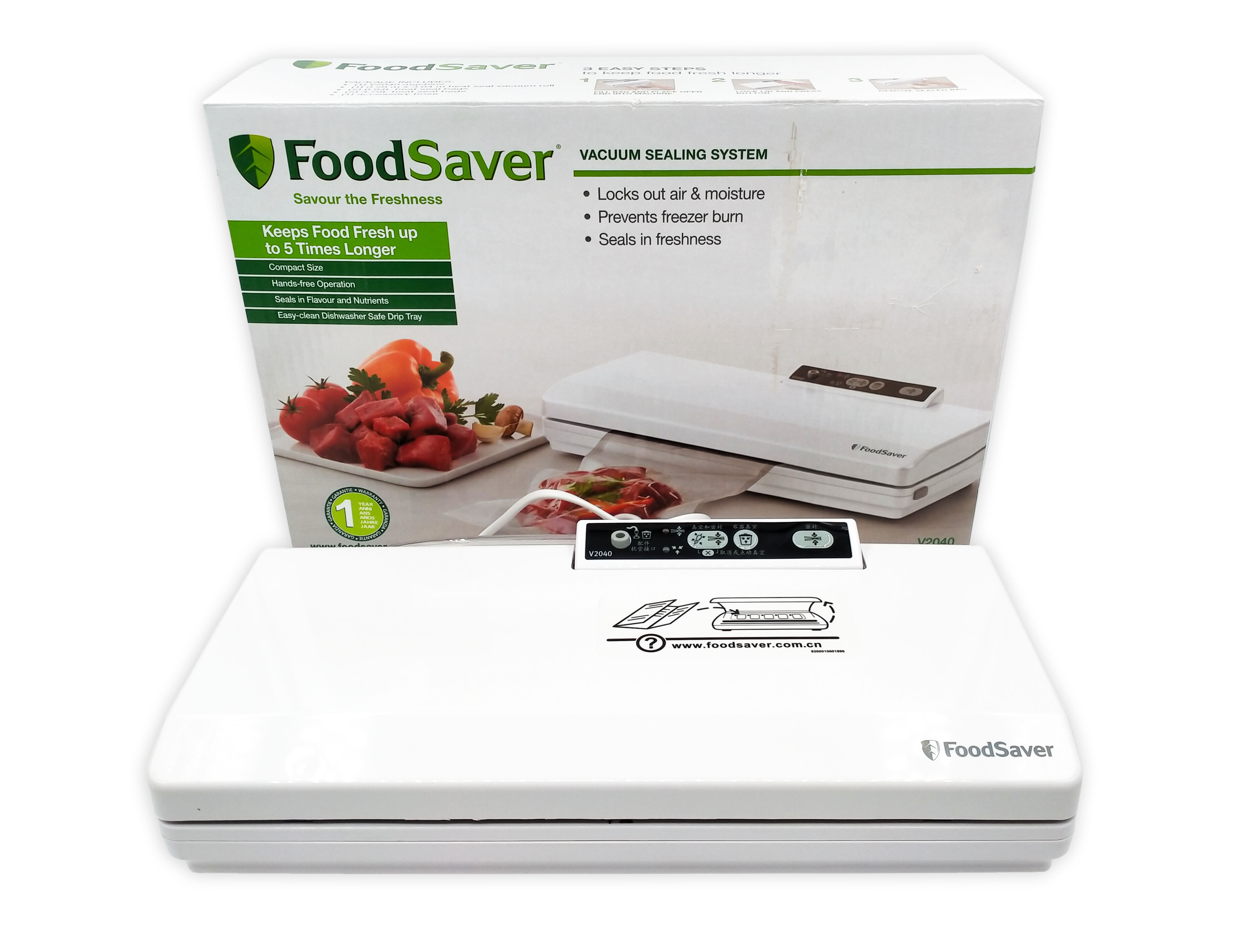 V2040 - FoodSaver, V2040 Vacuum Sealing Food System / เครื่องทำสุญญากาศและซีลปากถุงV2040