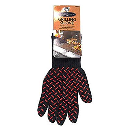 188059 - Grill Zone, Black & Red, Grilling Glove / ถุงมือซิลิโคนกันร้อนกริลล์โซน