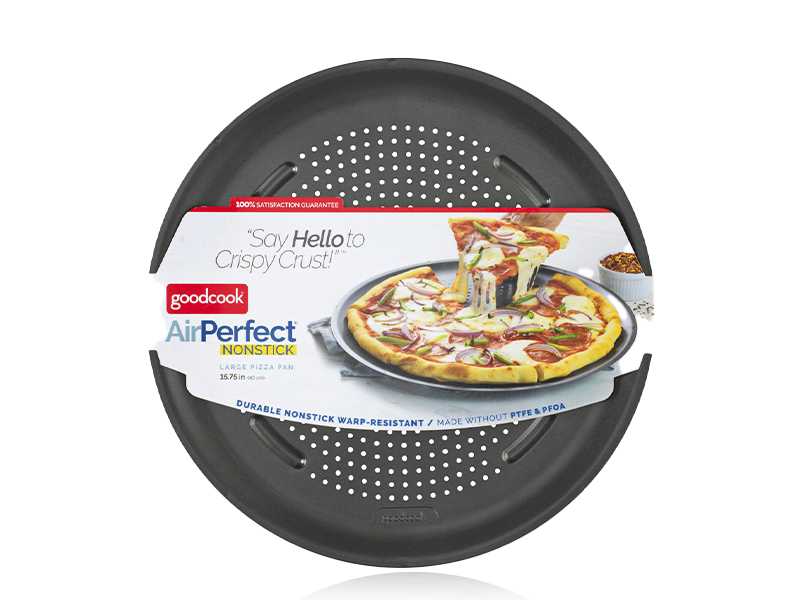 04497 Good Cook AirPerfect 15.75 In. Carbon Steel Nonstick Large Pizza Pan