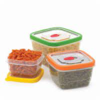 10216 GoodCook Flex Trim Square Food Storage 6PC ชุดกล่องอาหารกู๊ดคุก