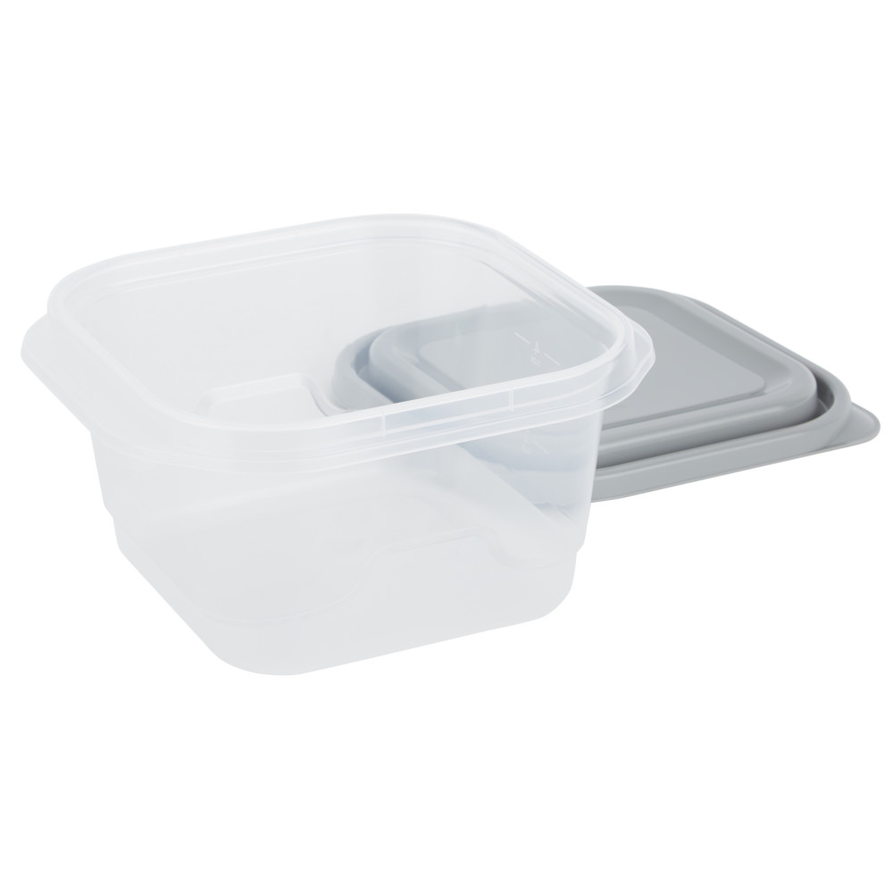 10841 GoodCook 5.2-Cup Food Container, Large Square 4PC Set ชุดกล่องอาหารกู๊ดคุก