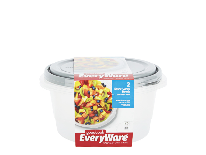 10854 GoodCook EveryWare Round 15.7 Cups Food Storage Container-2pk