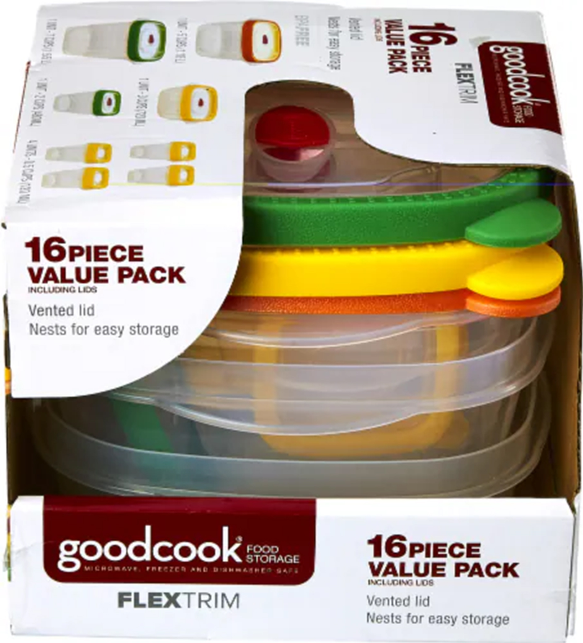 10770 GoodCook Flex Trim Food Storage Value 16PC