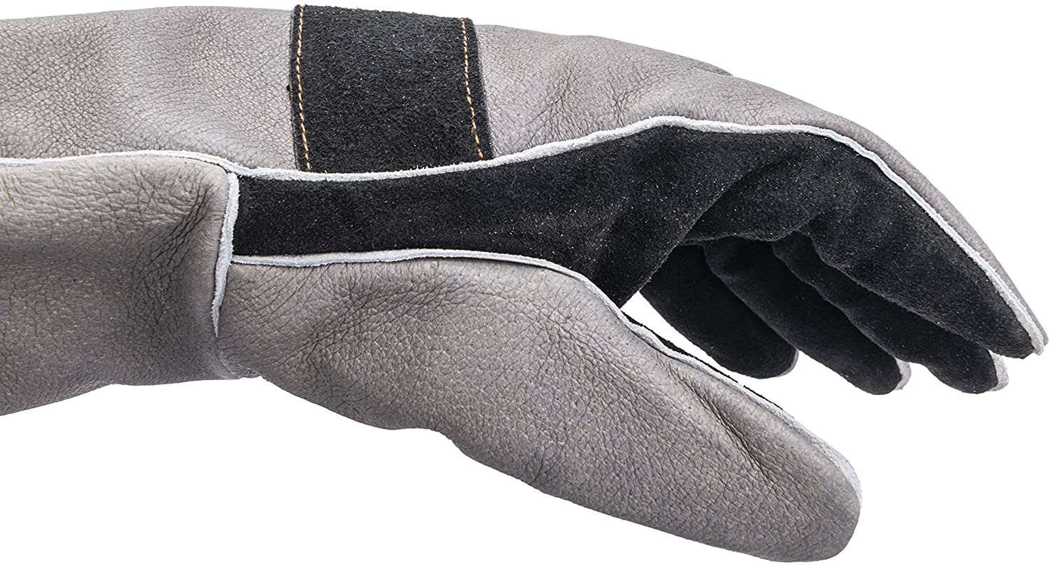 258672 - Char-Broil, Leather Smoking Gloves / ถุงมือกันความร้อนหนังแท้100%โอกลาโฮมาโจส์