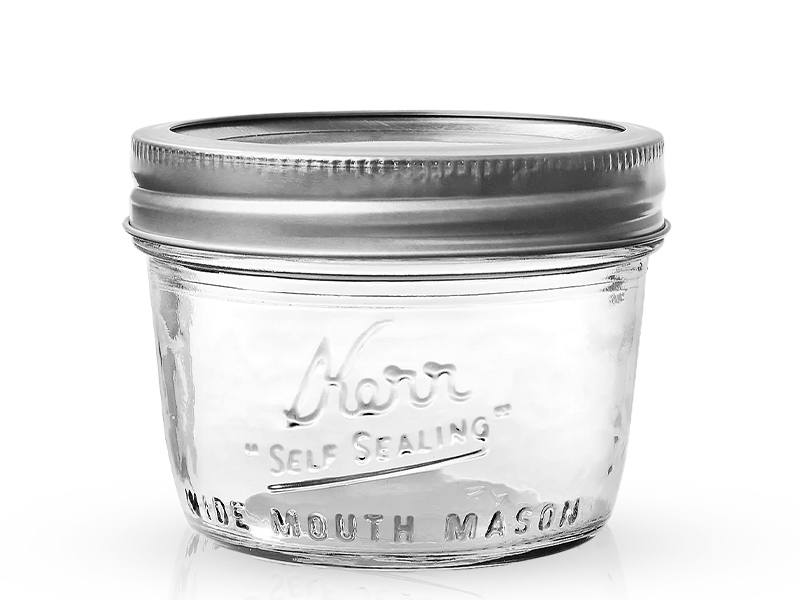 500 - Kerr, 8oz. Wide Mouth Mason Jar. / ขวดโหลแก้วเคอร์ปากกว้าง8ออนซ์