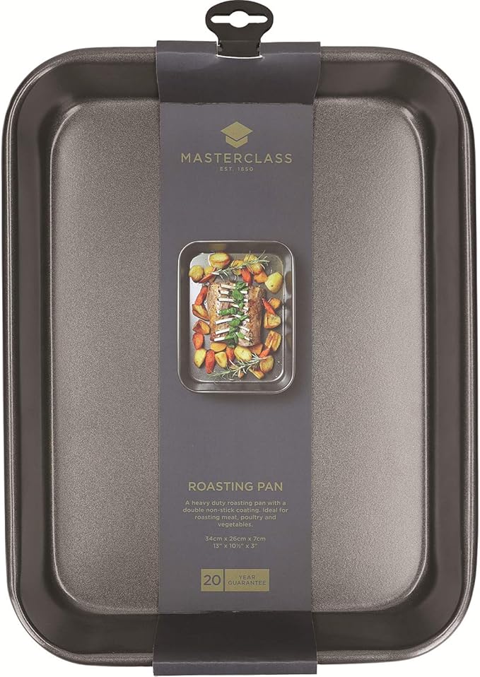 135742 MC Non-Stick Roasting Pan 34x26x7cm Sleeved - พิมพ์อบทรงสี่เหลี่ยม แบรนด์อังกฤษ 135742 MC Non-Stick Roasting Pan 34x26x7cm Sleeved - พิมพ์อบทรงสี่เหลี่ยม แบรนด์อังกฤษ