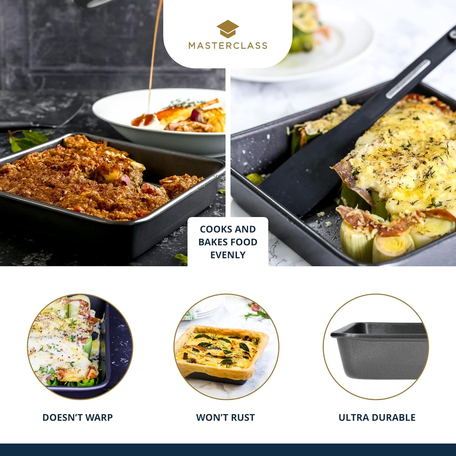135841 KCMCHB13 MC Non-Stick Bake Pan Square 23x23x4cm, Sleeved พิมพ์อบขนม ทรงสี่เหลี่ยมจตุรัส 135841 KCMCHB13 MC Non-Stick Bake Pan Square 23x23x4cm, Sleeved พิมพ์อบขนม ทรงสี่เหลี่ยมจตุรัส