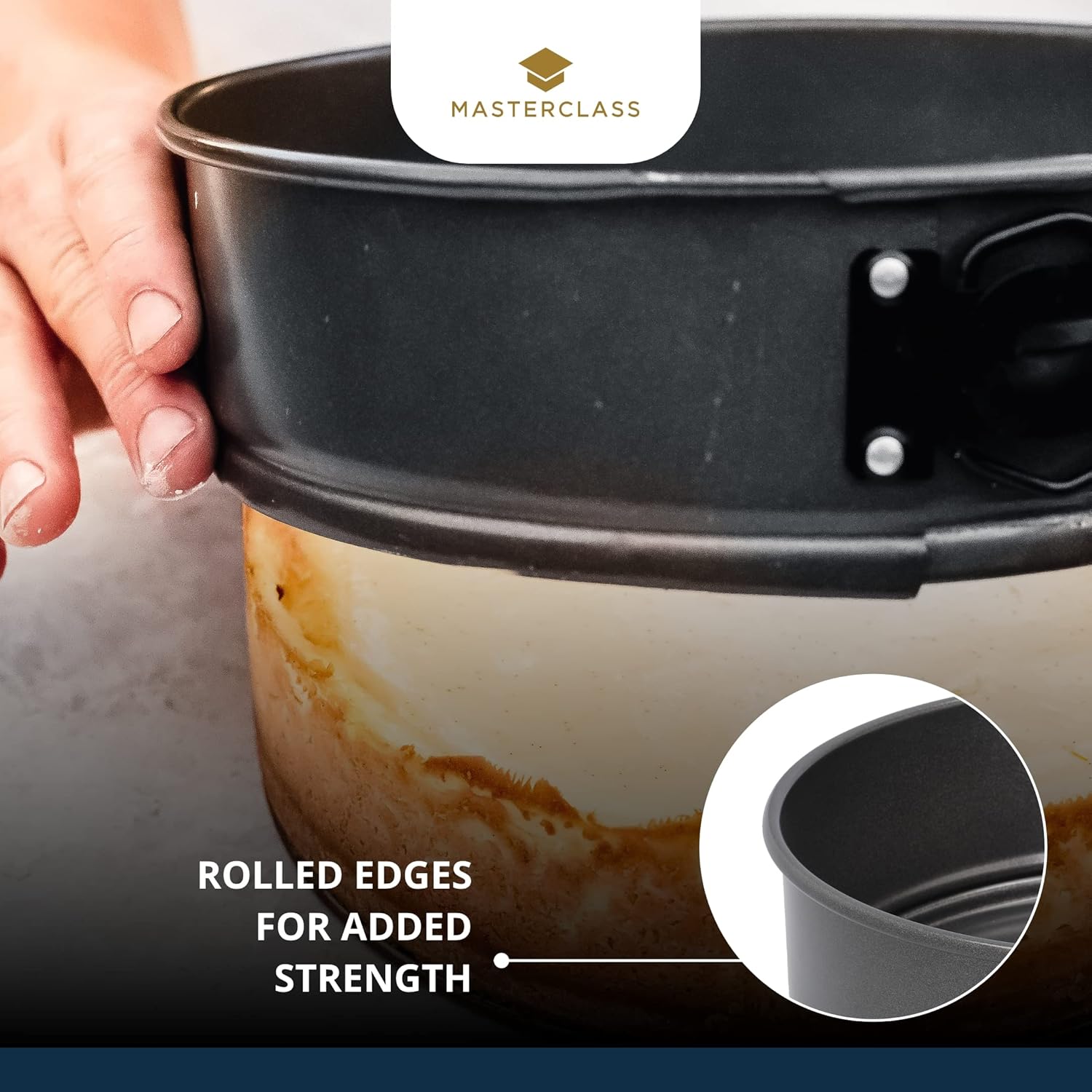 137142 KCMCHB19 MC Non-Stick Spring Form Loose Base Cake Pan Round 20cm (8 137142 KCMCHB19 MC Non-Stick Spring Form Loose Base Cake Pan Round 20cm (8