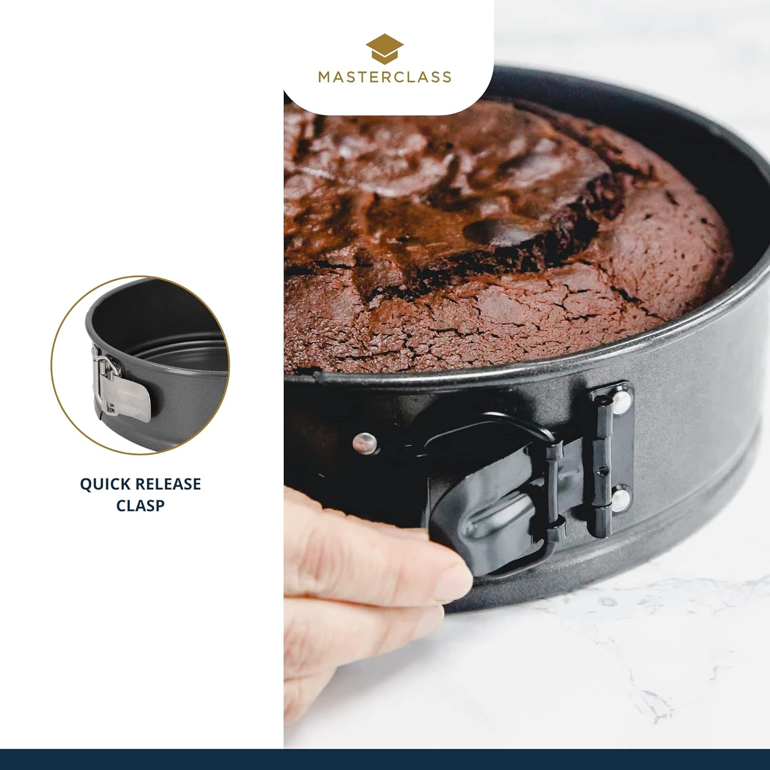 137142 KCMCHB19 MC Non-Stick Spring Form Loose Base Cake Pan Round 20cm (8 137142 KCMCHB19 MC Non-Stick Spring Form Loose Base Cake Pan Round 20cm (8