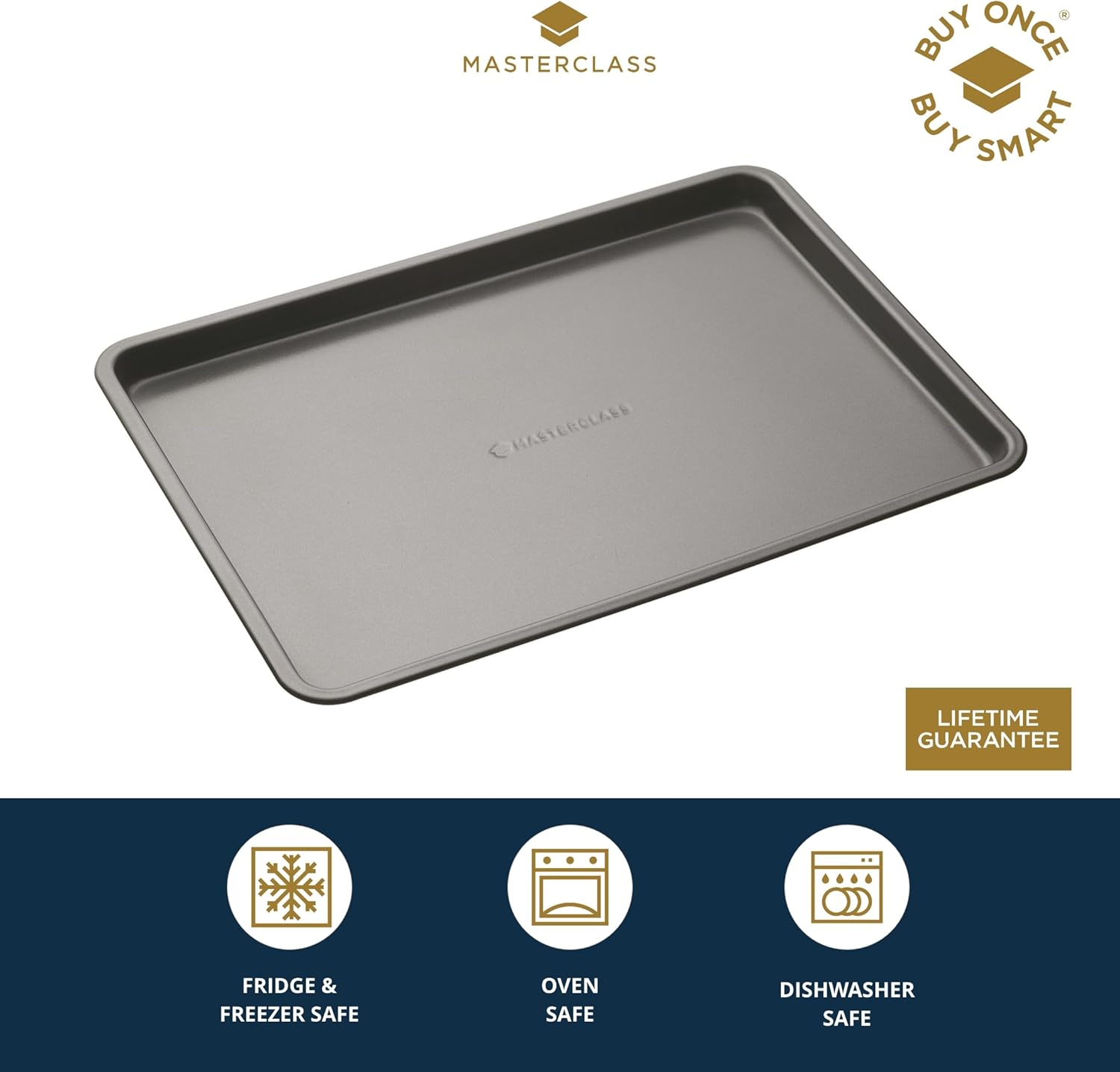 139832 KCMCHB23 MC Non-Stick Baking Tray 35x25x2cm, Sleeved ถาดอบขนาด 35 x 25 cm 139832 KCMCHB23 MC Non-Stick Baking Tray 35x25x2cm, Sleeved ถาดอบขนาด 35 x 25 cm