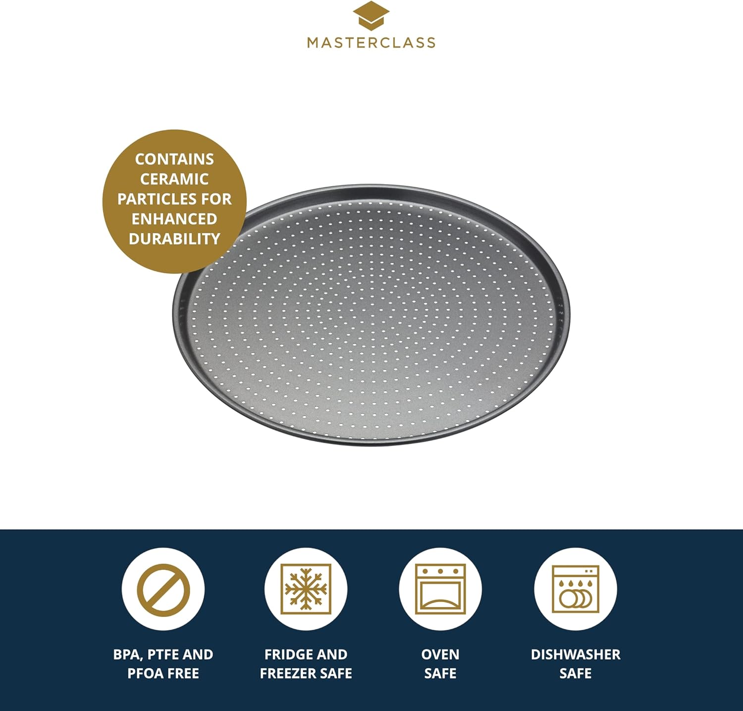 519245 KCMCCB14 MC Crusty Bake Non-Stick Pizza Crisper 32cm Sleeved ถาดอบพิซซ่าขนาด 12.5 519245 KCMCCB14 MC Crusty Bake Non-Stick Pizza Crisper 32cm Sleeved ถาดอบพิซซ่าขนาด 12.5
