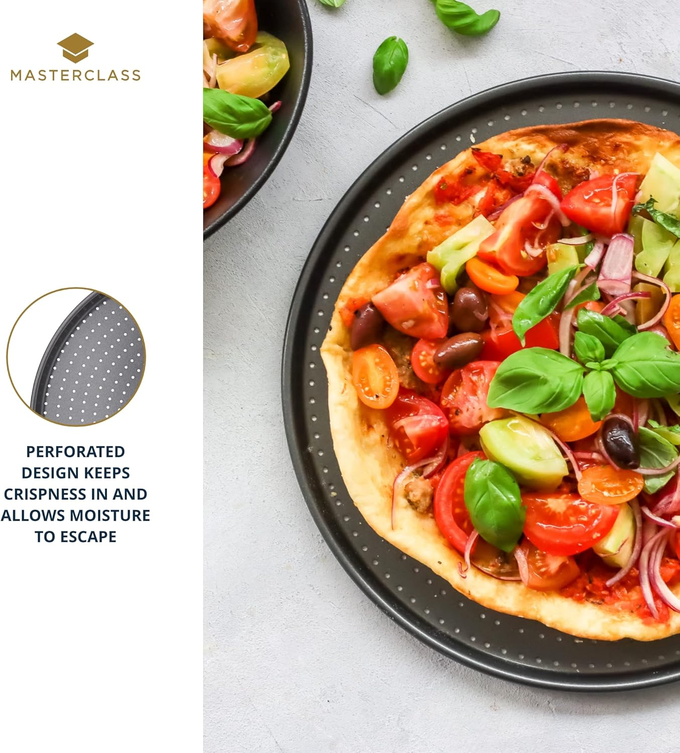 519245 KCMCCB14 MC Crusty Bake Non-Stick Pizza Crisper 32cm Sleeved ถาดอบพิซซ่าขนาด 12.5 519245 KCMCCB14 MC Crusty Bake Non-Stick Pizza Crisper 32cm Sleeved ถาดอบพิซซ่าขนาด 12.5
