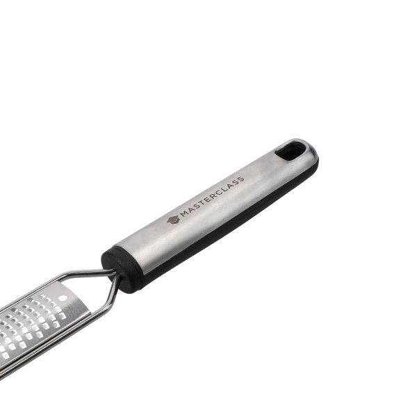 MCSSZEST - MC ZESTER GRATER SS SOFT GRIP GREY ที่ขูดผิวเลมอนสเตนเลสแบบมือจับเล็กมาสเตอร์คลาส MCSSZEST - MC ZESTER GRATER SS SOFT GRIP GREY ที่ขูดผิวเลมอนสเตนเลสแบบมือจับเล็กมาสเตอร์คลาส