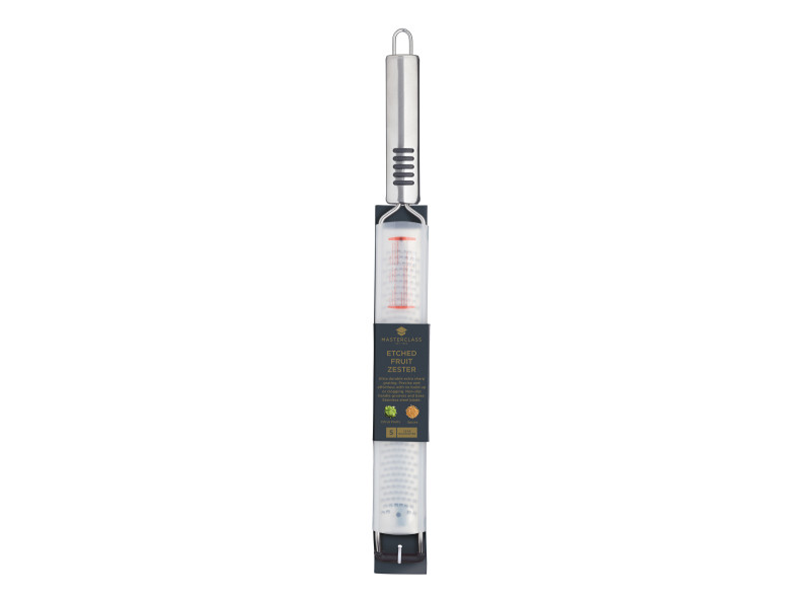 MCGRATEZEST - MC FLAT ZESTER GRATER S/STEEL ที่ขูดผิวเลมอนสเตนเลสแบบมือจับใหญ่มาสเตอร์คลาส