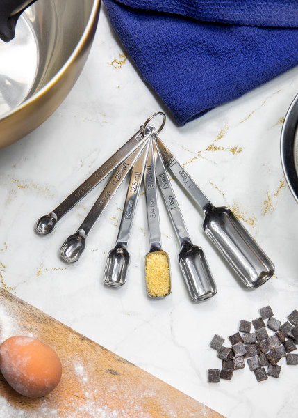 KCMEASURE6 - MC MEASURING SPOON SET OF 6 S/STEEL ชุดช้อนตวงสแตนเลสเลส 6 ชิ้น มาสเตอร์คลาส KCMEASURE6 - MC MEASURING SPOON SET OF 6 S/STEEL ชุดช้อนตวงสแตนเลสเลส 6 ชิ้น มาสเตอร์คลาส