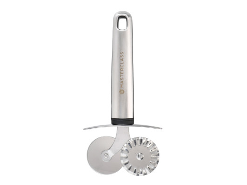 MCPWHEEL - MC PASTRY WHEEL SS SOFT GRIP GREY ลูกกลิ้งตัดแป้งโดว์มาสเตอร์คลาส