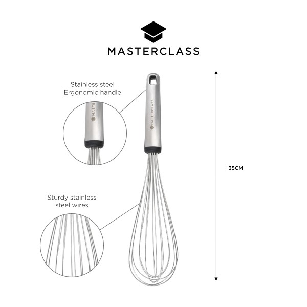MCSSWHSK - MC WHISK SS SOFT GRIP ที่ตีไข่ด้ามสเตนเลสมาสเตอร์คลาส MCSSWHSK - MC WHISK SS SOFT GRIP ที่ตีไข่ด้ามสเตนเลสมาสเตอร์คลาส