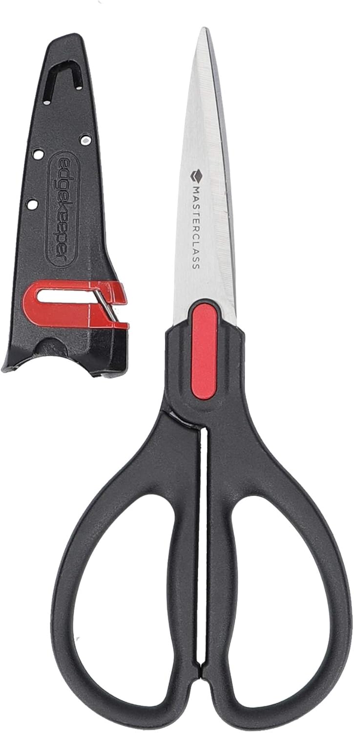 MCEKSCIBLK - MC EK SCISSORS 22CM S/STEEL กรรไกรสเตนเลสพร้อมปลอกและที่ลับคมในตัวมาสเตอร์คลาส 22 ซม. MCEKSCIBLK - MC EK SCISSORS 22CM S/STEEL กรรไกรสเตนเลสพร้อมปลอกและที่ลับคมในตัวมาสเตอร์คลาส 22 ซม.
