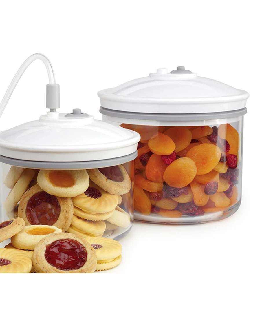 11.11 FoodSaver T020005101P 2 Vacuum Storage Canisters (0.7L + 1.4L), ชุดกล่องสุญญากาศ กล่องอาหาร กล่องใส่อาหาร App